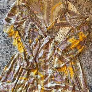 Bohemian Floral Long Sleeve Dress